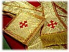 Roman Vestments - White/Gold Metallic Fabric